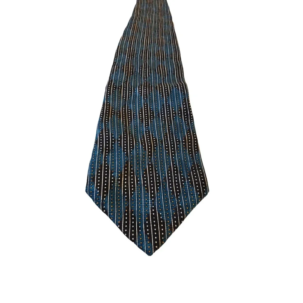 VINTAGE GRAPPA IMPORTED ITALIAN SILK‎ NECK TIE 100% Silk Geometric Multicolor